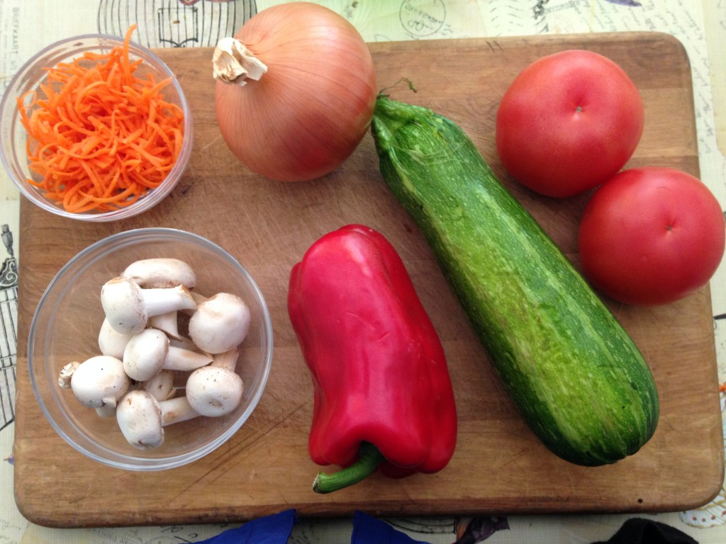 Verduras spaguetti