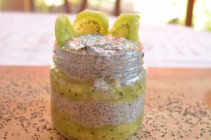 Budín Chia – Kiwi