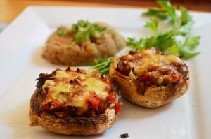 Champiñones Portobellos Rellenos.