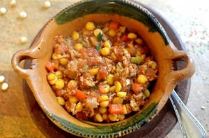 Guiso de Garbanzos con Pollo y Verduras