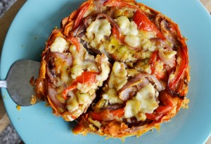 Quiche con Masa de Camote